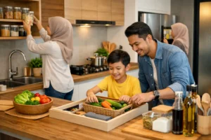 Cara Susun Dapur Keluarga yang Lebih Praktikal